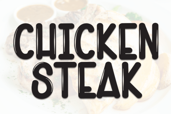 Chicken Steak Font: Sweet Handwritten Style