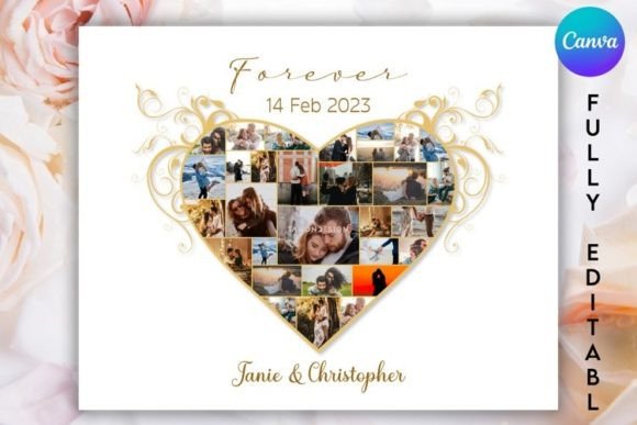Crafting the Perfect Memory: The Editable Heart Photo Collage for Every Occasion