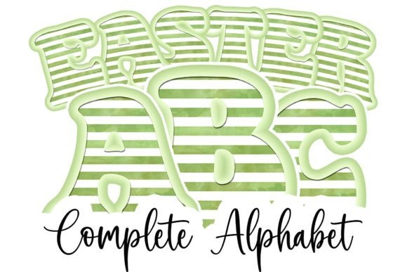 Easter Clipart Sublimation Lettering PNG Guide
