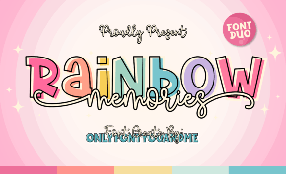 Rainbow Memories: Elegant Handwritten Font